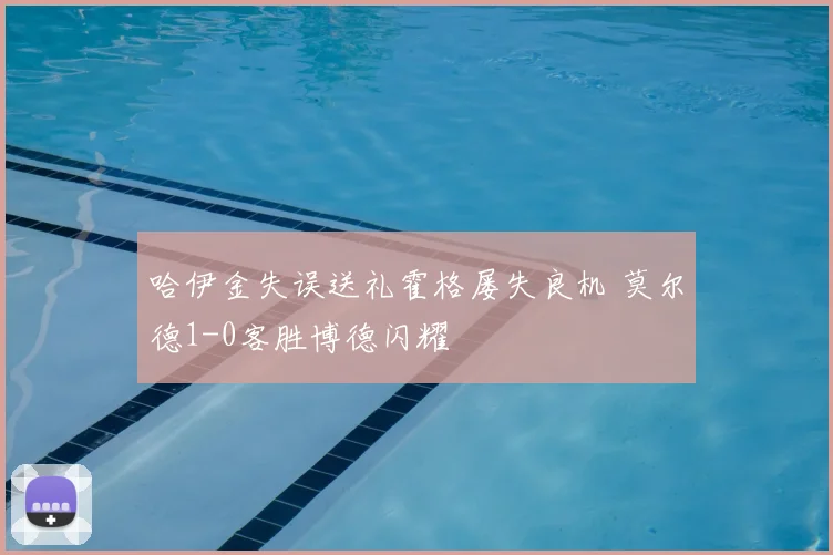 哈伊金失误送礼霍格屡失良机 莫尔德1-0客胜博德闪耀